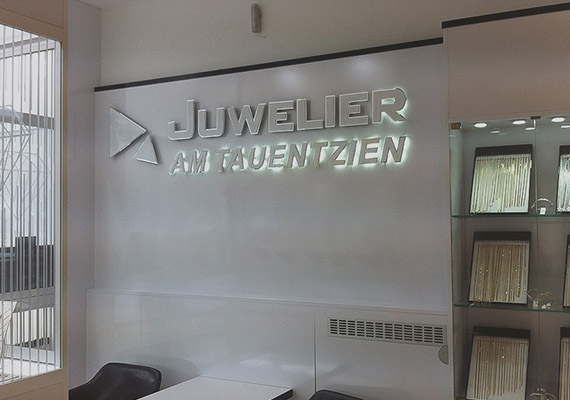 Innenarchitektur für einen Juwelier in Berlin